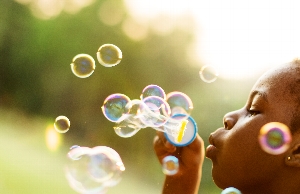 Fun Fridays: Chalk and Bubbles
